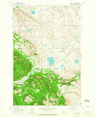 Bean Lake Montana Historical topographic map, 1:24000 scale, 7.5 X 7.5 Minute, Year 1963