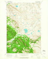 Bean Lake Montana Historical topographic map, 1:24000 scale, 7.5 X 7.5 Minute, Year 1963