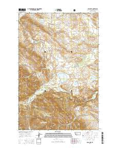 Bean Lake Montana Current topographic map, 1:24000 scale, 7.5 X 7.5 Minute, Year 2014