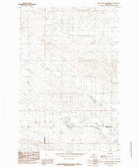 Bear Creek Reservoir Montana Historical topographic map, 1:24000 scale, 7.5 X 7.5 Minute, Year 1985