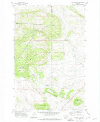 Bear Mountain Montana Historical topographic map, 1:24000 scale, 7.5 X 7.5 Minute, Year 1971