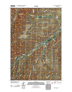 Bear Coulee Montana Historical topographic map, 1:24000 scale, 7.5 X 7.5 Minute, Year 2011