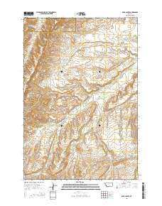 Bear Coulee Montana Current topographic map, 1:24000 scale, 7.5 X 7.5 Minute, Year 2014