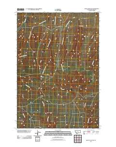 Bear Coulee SW Montana Historical topographic map, 1:24000 scale, 7.5 X 7.5 Minute, Year 2011