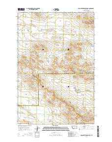 Bear Creek Reservoir SE Montana Current topographic map, 1:24000 scale, 7.5 X 7.5 Minute, Year 2014