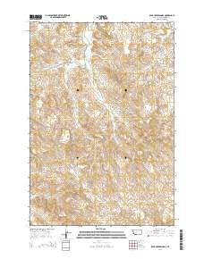 Bear Creek School Montana Current topographic map, 1:24000 scale, 7.5 X 7.5 Minute, Year 2014