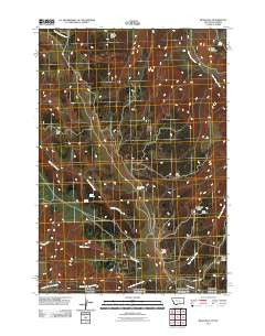 Bear Hole Montana Historical topographic map, 1:24000 scale, 7.5 X 7.5 Minute, Year 2011