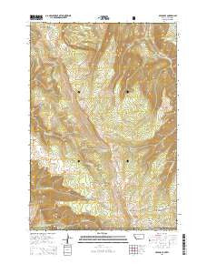 Bear Hole Montana Current topographic map, 1:24000 scale, 7.5 X 7.5 Minute, Year 2014