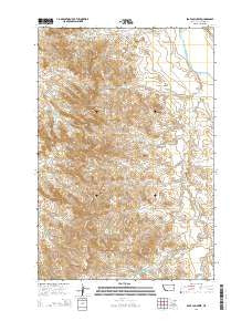 Bear Jaw Creek Montana Current topographic map, 1:24000 scale, 7.5 X 7.5 Minute, Year 2014