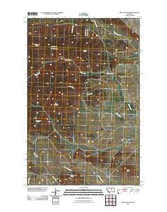 Bear Mountain Montana Historical topographic map, 1:24000 scale, 7.5 X 7.5 Minute, Year 2011