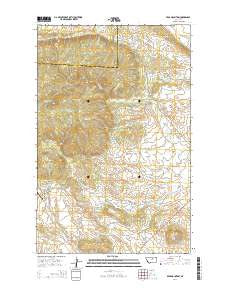 Bear Mountain Montana Current topographic map, 1:24000 scale, 7.5 X 7.5 Minute, Year 2014