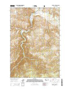 Bear Trap Creek Montana Current topographic map, 1:24000 scale, 7.5 X 7.5 Minute, Year 2014
