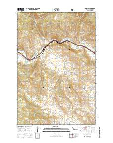Bearmouth Montana Current topographic map, 1:24000 scale, 7.5 X 7.5 Minute, Year 2014