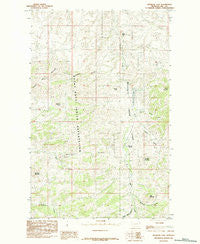 Bearpaw Lake Montana Historical topographic map, 1:24000 scale, 7.5 X 7.5 Minute, Year 1984