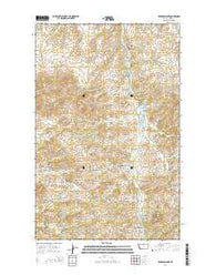 Bearpaw Lake Montana Current topographic map, 1:24000 scale, 7.5 X 7.5 Minute, Year 2014