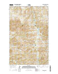 Bearpaw Lake Montana Current topographic map, 1:24000 scale, 7.5 X 7.5 Minute, Year 2014