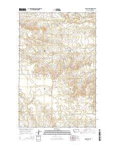 Bears Nest Montana Current topographic map, 1:24000 scale, 7.5 X 7.5 Minute, Year 2014