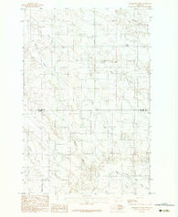 Bearshack Creek Montana Historical topographic map, 1:24000 scale, 7.5 X 7.5 Minute, Year 1983