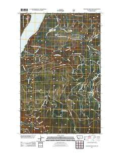 Beartrap Mountain Montana Historical topographic map, 1:24000 scale, 7.5 X 7.5 Minute, Year 2011