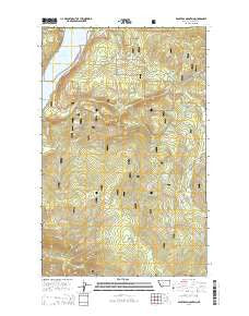Beartrap Mountain Montana Current topographic map, 1:24000 scale, 7.5 X 7.5 Minute, Year 2014