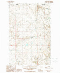 Beaupre Coulee Montana Historical topographic map, 1:24000 scale, 7.5 X 7.5 Minute, Year 1986