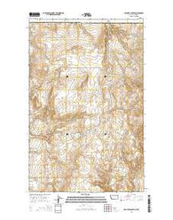Beaupre Coulee Montana Current topographic map, 1:24000 scale, 7.5 X 7.5 Minute, Year 2014