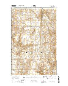 Beaupre Coulee Montana Current topographic map, 1:24000 scale, 7.5 X 7.5 Minute, Year 2014