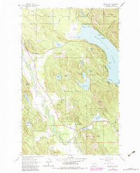 Beaver Lake Montana Historical topographic map, 1:24000 scale, 7.5 X 7.5 Minute, Year 1962