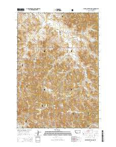 Beaver Creek School Montana Current topographic map, 1:24000 scale, 7.5 X 7.5 Minute, Year 2014