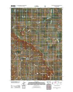 Beaver Flats South Montana Historical topographic map, 1:24000 scale, 7.5 X 7.5 Minute, Year 2011