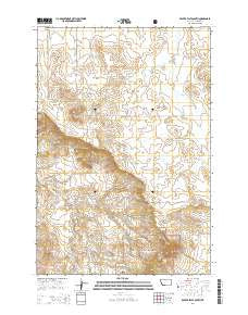 Beaver Flats South Montana Current topographic map, 1:24000 scale, 7.5 X 7.5 Minute, Year 2014