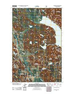 Beaver Lake Montana Historical topographic map, 1:24000 scale, 7.5 X 7.5 Minute, Year 2011
