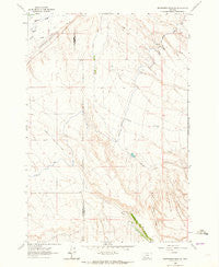 Beaverhead Rock SW Montana Historical topographic map, 1:24000 scale, 7.5 X 7.5 Minute, Year 1962
