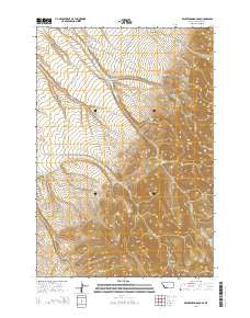 Beaverhead Rock SE Montana Current topographic map, 1:24000 scale, 7.5 X 7.5 Minute, Year 2014