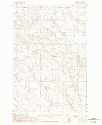 Becker Dam Montana Historical topographic map, 1:24000 scale, 7.5 X 7.5 Minute, Year 1983