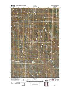 Becker Dam Montana Historical topographic map, 1:24000 scale, 7.5 X 7.5 Minute, Year 2011
