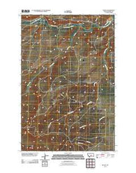 Becket Montana Historical topographic map, 1:24000 scale, 7.5 X 7.5 Minute, Year 2011