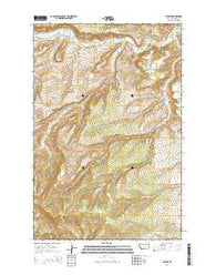 Becket Montana Current topographic map, 1:24000 scale, 7.5 X 7.5 Minute, Year 2014
