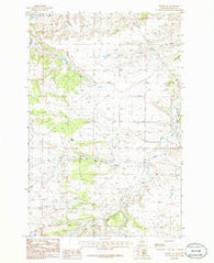 Becket NE Montana Historical topographic map, 1:24000 scale, 7.5 X 7.5 Minute, Year 1986