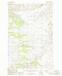 Becket NE Montana Historical topographic map, 1:24000 scale, 7.5 X 7.5 Minute, Year 1986