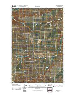 Becket NE Montana Historical topographic map, 1:24000 scale, 7.5 X 7.5 Minute, Year 2011