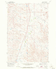 Beebe Montana Historical topographic map, 1:24000 scale, 7.5 X 7.5 Minute, Year 1969