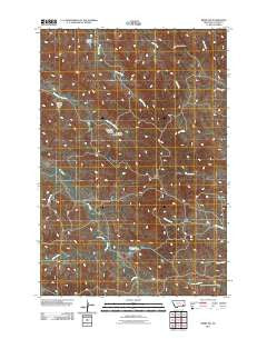 Beebe SW Montana Historical topographic map, 1:24000 scale, 7.5 X 7.5 Minute, Year 2011