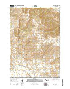 Beech Creek Montana Current topographic map, 1:24000 scale, 7.5 X 7.5 Minute, Year 2014