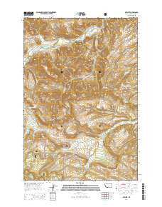 Beehive Montana Current topographic map, 1:24000 scale, 7.5 X 7.5 Minute, Year 2014