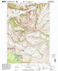 Beehive Montana Historical topographic map, 1:24000 scale, 7.5 X 7.5 Minute, Year 1996