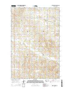 Beery Reservoir Montana Current topographic map, 1:24000 scale, 7.5 X 7.5 Minute, Year 2014