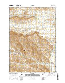 Belfry Montana Current topographic map, 1:24000 scale, 7.5 X 7.5 Minute, Year 2014