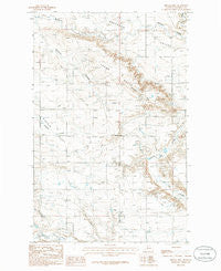Belgian Hill Montana Historical topographic map, 1:24000 scale, 7.5 X 7.5 Minute, Year 1985