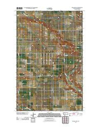 Belgian Hill Montana Historical topographic map, 1:24000 scale, 7.5 X 7.5 Minute, Year 2011